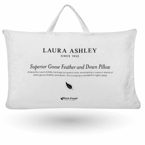 Laura Ashley Goose Feather & Down Pillow Pillows,bed sleeping pillows