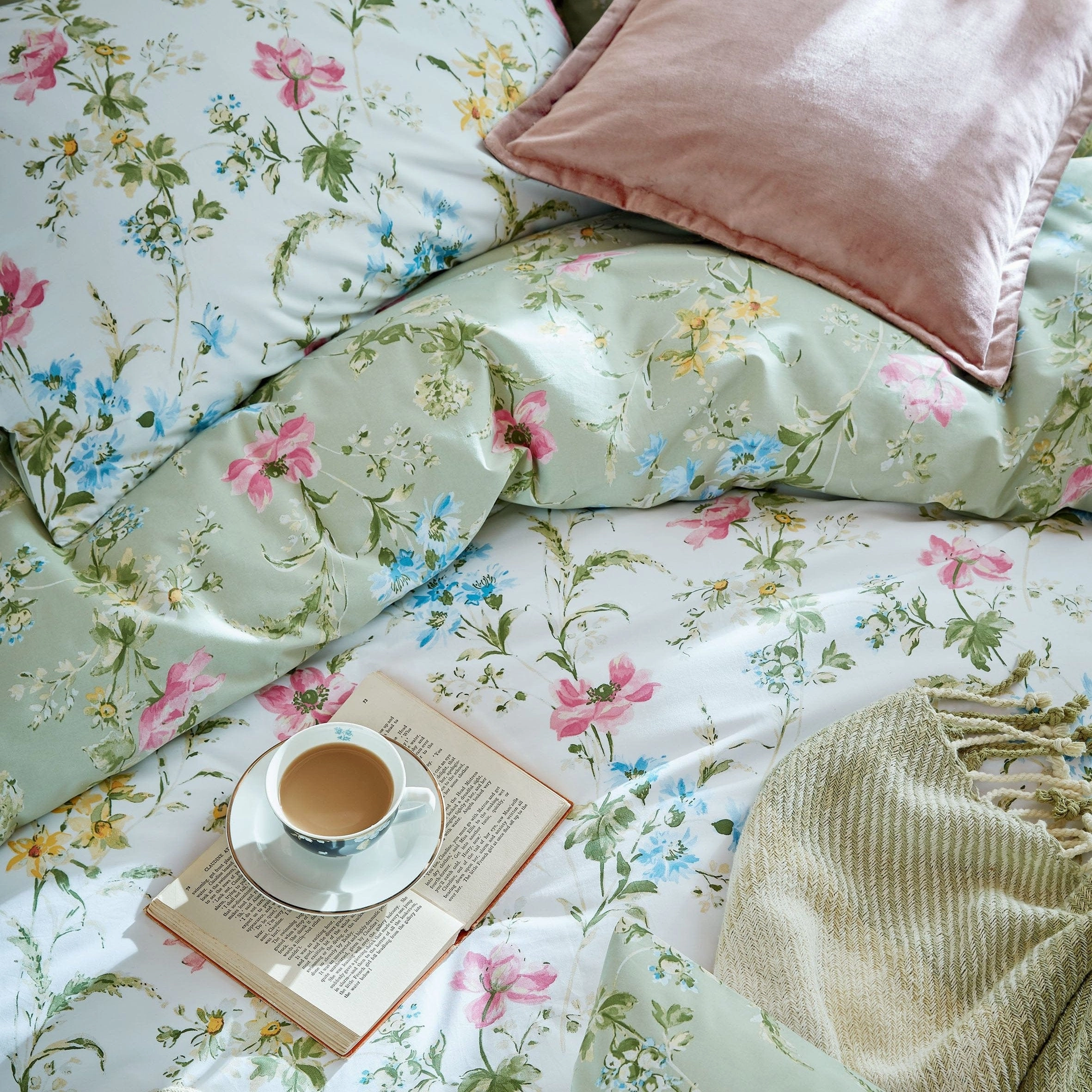 Laura Ashley Poppy Meadow King Duvet Cover Set