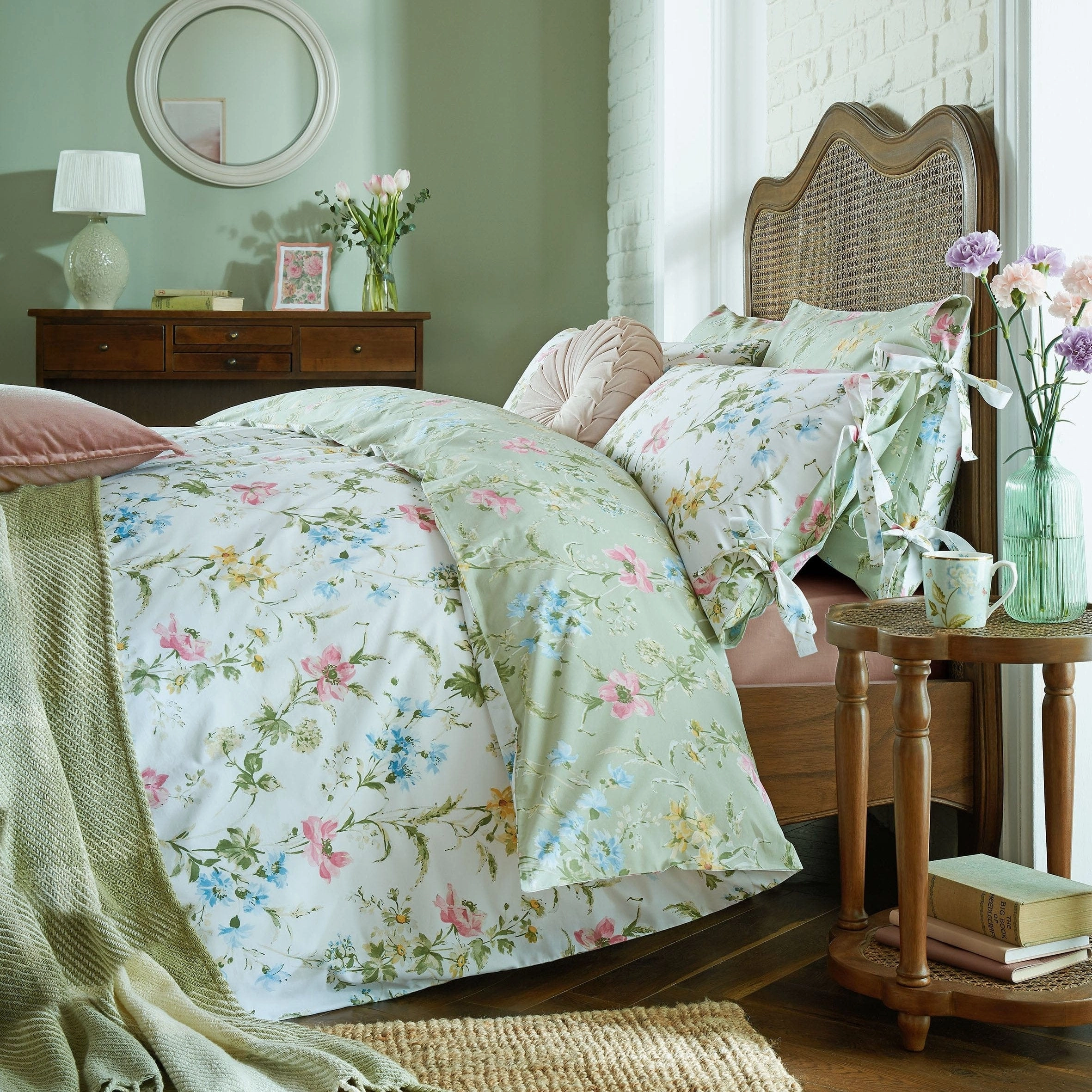 Laura Ashley Poppy Meadow Single Duvet Cover Set Bedding,luxury bedding sets