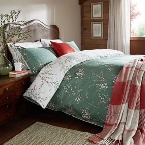 Laura Ashley Pussy Willow King Duvet Set In Fern Green Bedding,luxury bedding sets