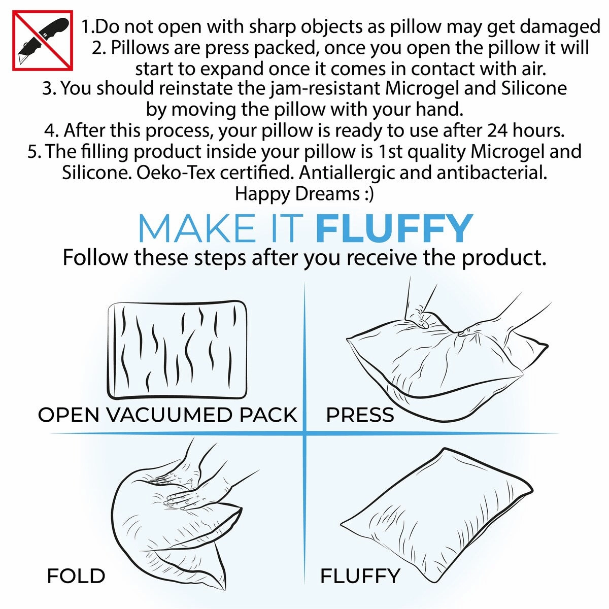 Laura Benasse Queen Size Diamond Elegant Bed Pillows for Side, Back and Stomach Sleepers (Set of 10) - N/A
