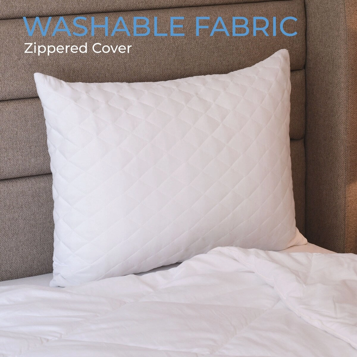 Laura Benasse Queen Size Diamond Elegant Bed Pillows for Side, Back and Stomach Sleepers (Set of 10) - N/A