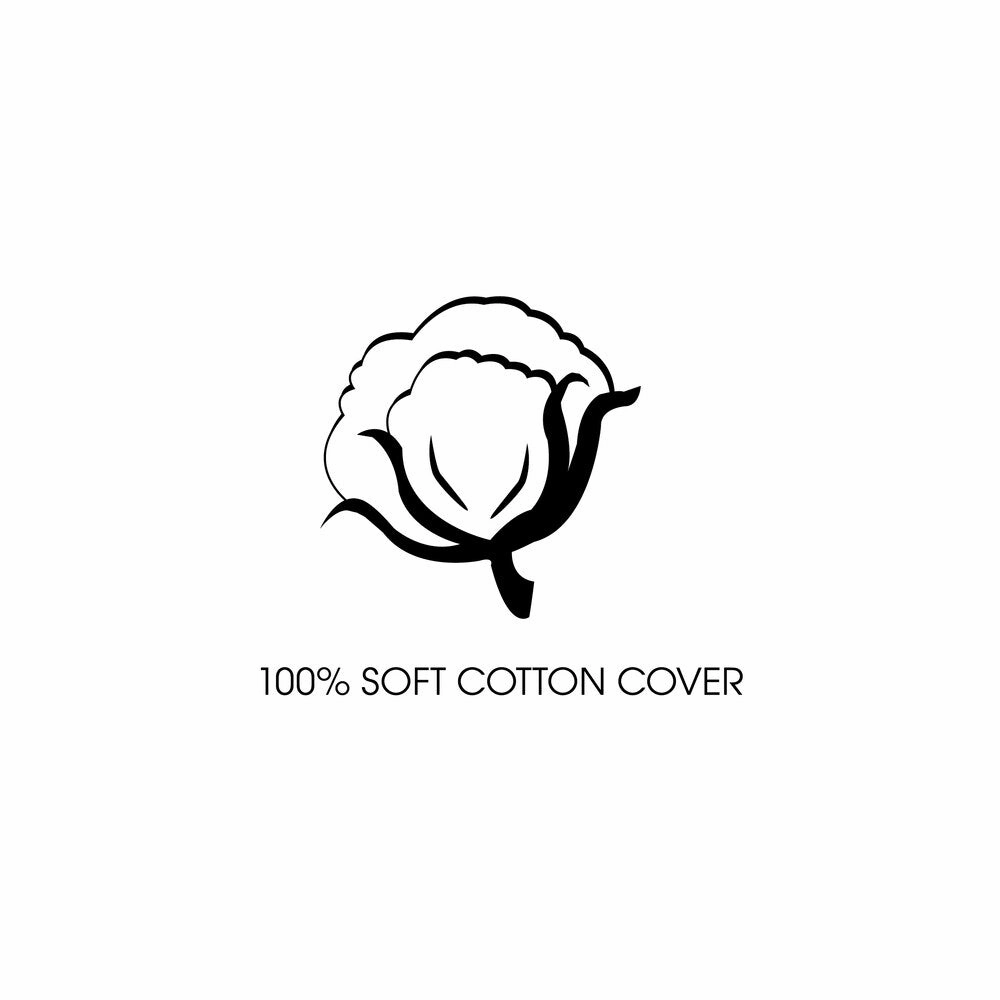 LC Classics 300 Thread Count Cotton Breathe Clean & Clear Memory Fiber Pillows, Set of 2 - White