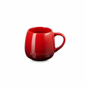 Le Creuset 320ml Stoneware Coupe Mug in Cerise Kitchen,modern kitchen essentials