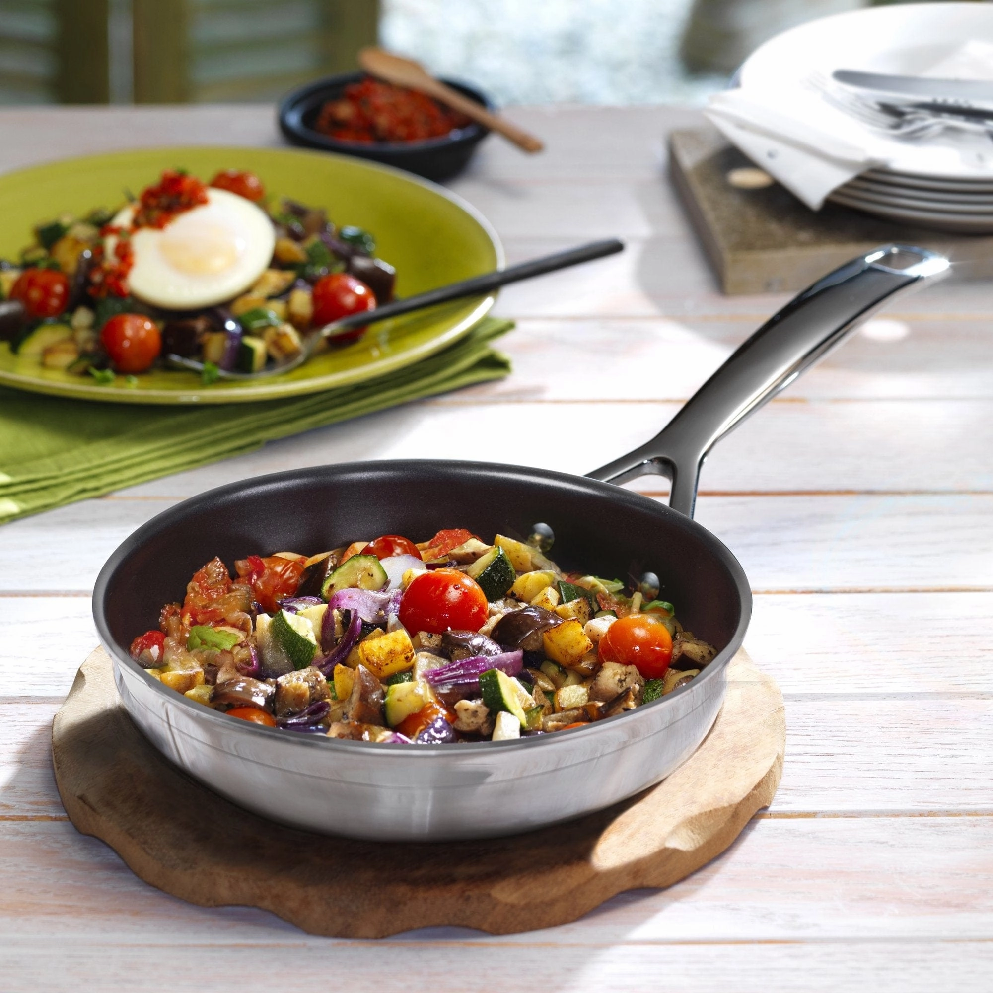 Le Creuset 3-PLY Stainless Steel 20cm Non-Stick Omelette Pan