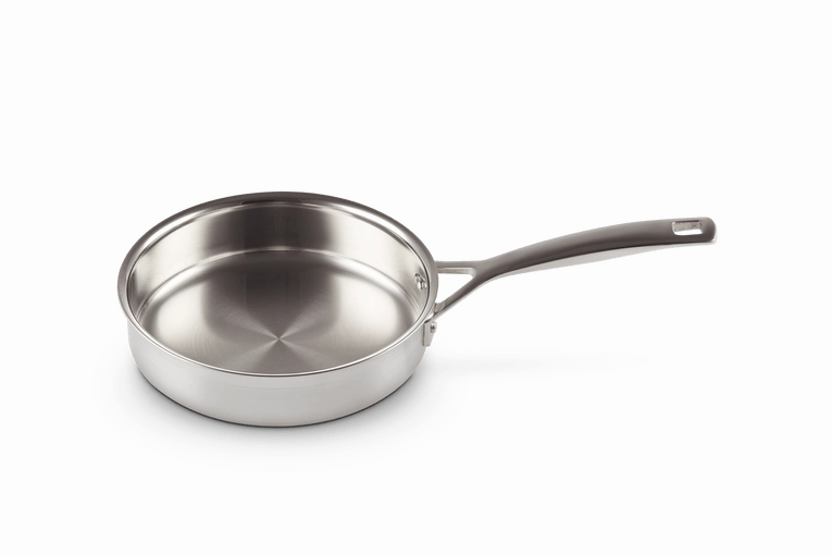 Le Creuset 3-ply Stainless Steel Uncoated Saut Pan with Poaching Insert