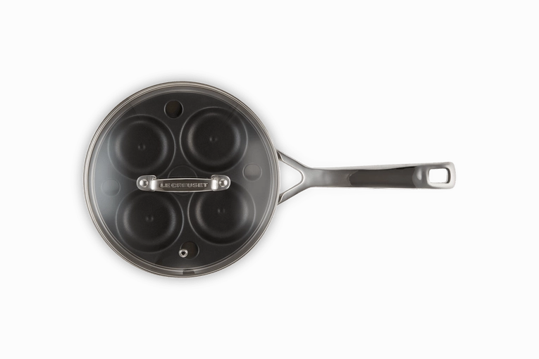 Le Creuset 3-ply Stainless Steel Uncoated Saut Pan with Poaching Insert