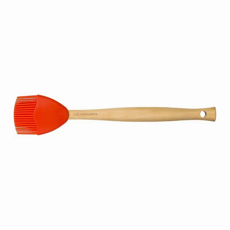 Le Creuset Cast Iron 26cm Round Grillit Volcanic with Cool Tool And Basting Brush