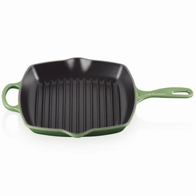 Le Creuset Cast Iron 26cm Square Grillit Bamboo Green Kitchen,modern kitchen essentials