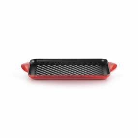 Le Creuset Cast Iron 32cm Rectangular Grill In Cerise Kitchen,modern kitchen essentials