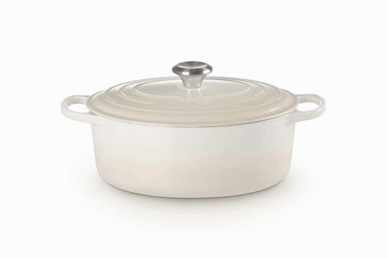 Le Creuset Cast Iron Oval Casserole in Meringue, 29cm Kitchen,modern kitchen essentials