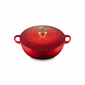 Le Creuset Cast Iron Soup Pot Holly 26cm In Cerise Kitchen,modern kitchen essentials