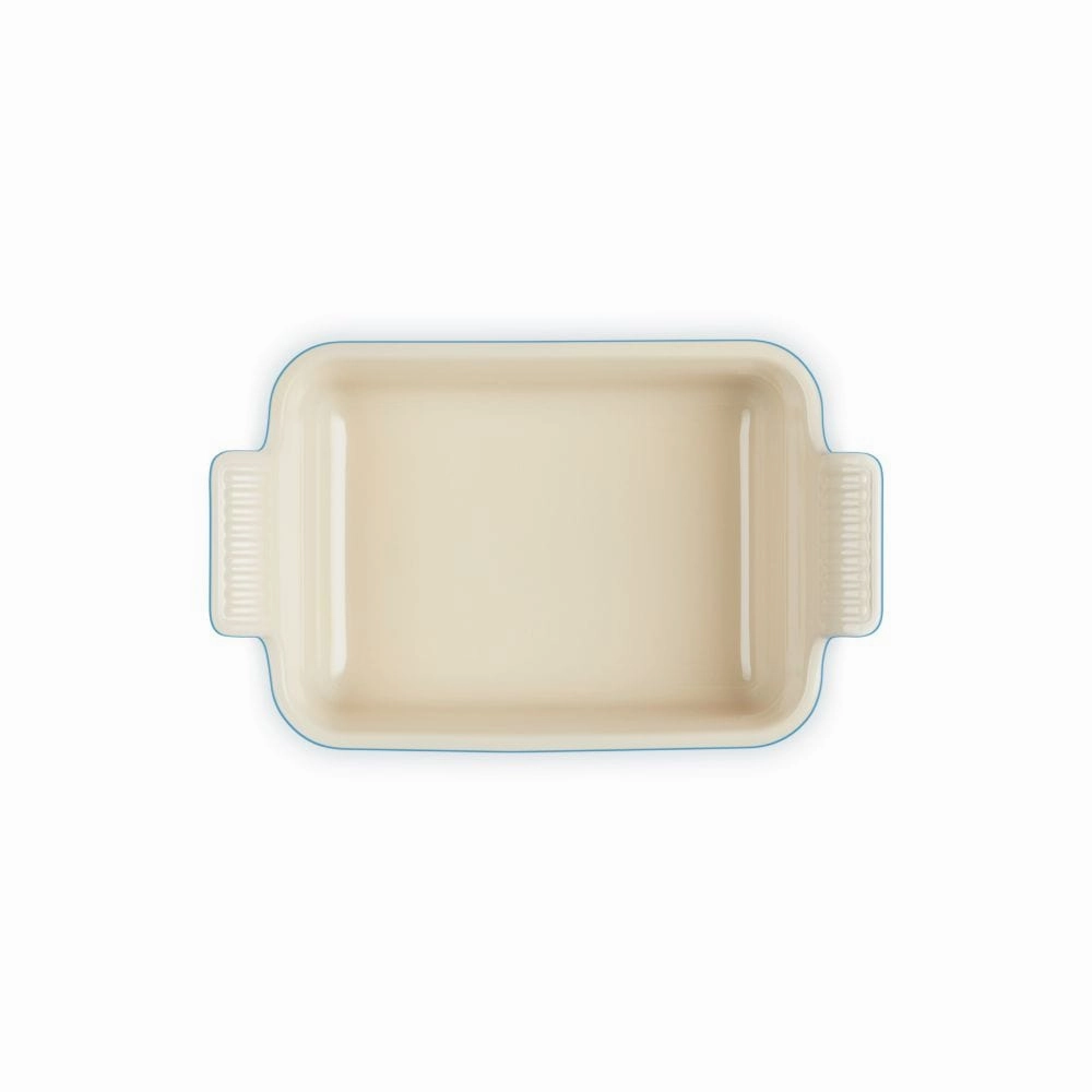 Le Creuset Deep Rect. Dish 19Cm Azure