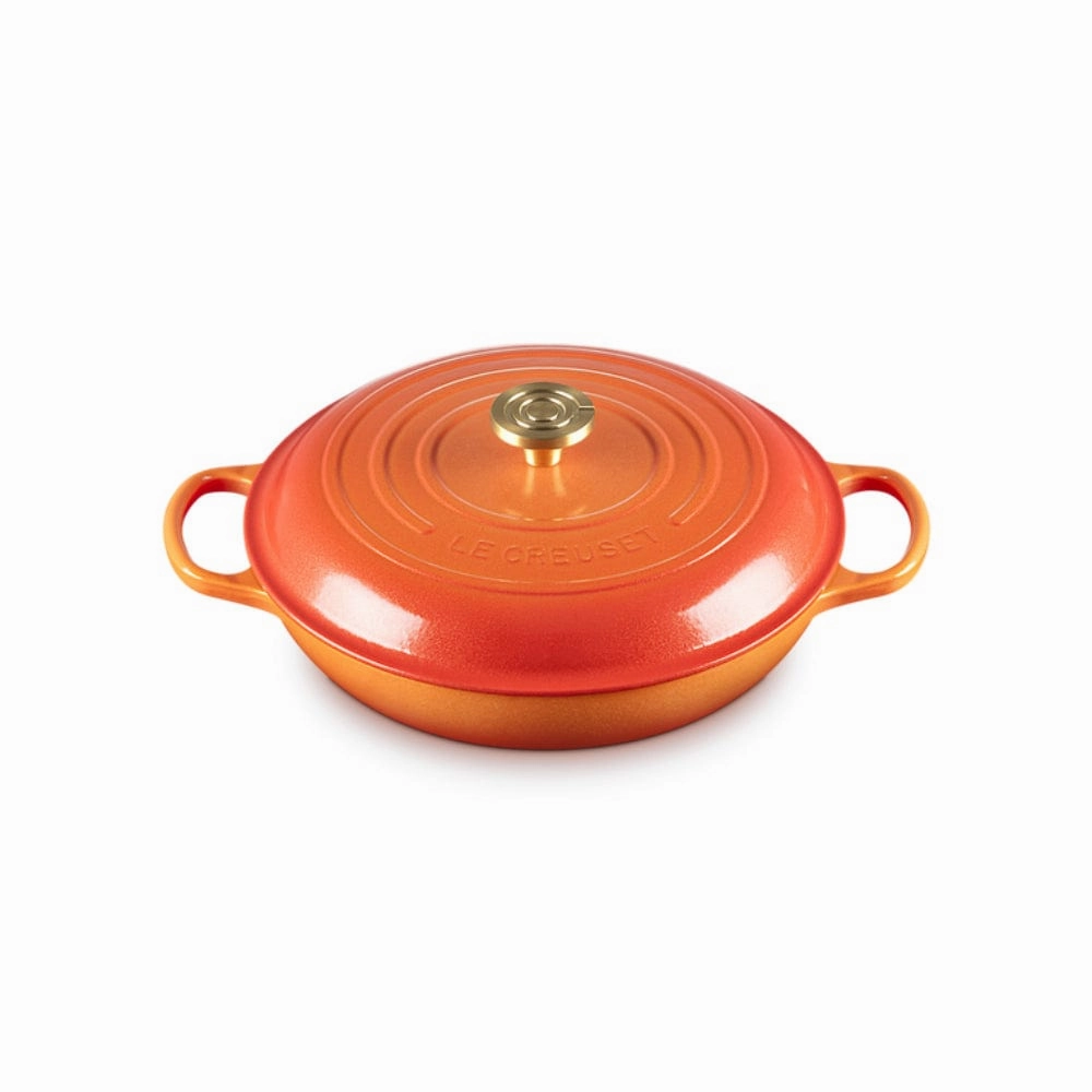 Le Creuset Flamme Dore Shallow Casserole 30cm