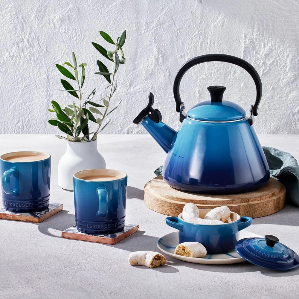 Le Creuset Kone Kettle with Fixed Whistle 1.6L Azure