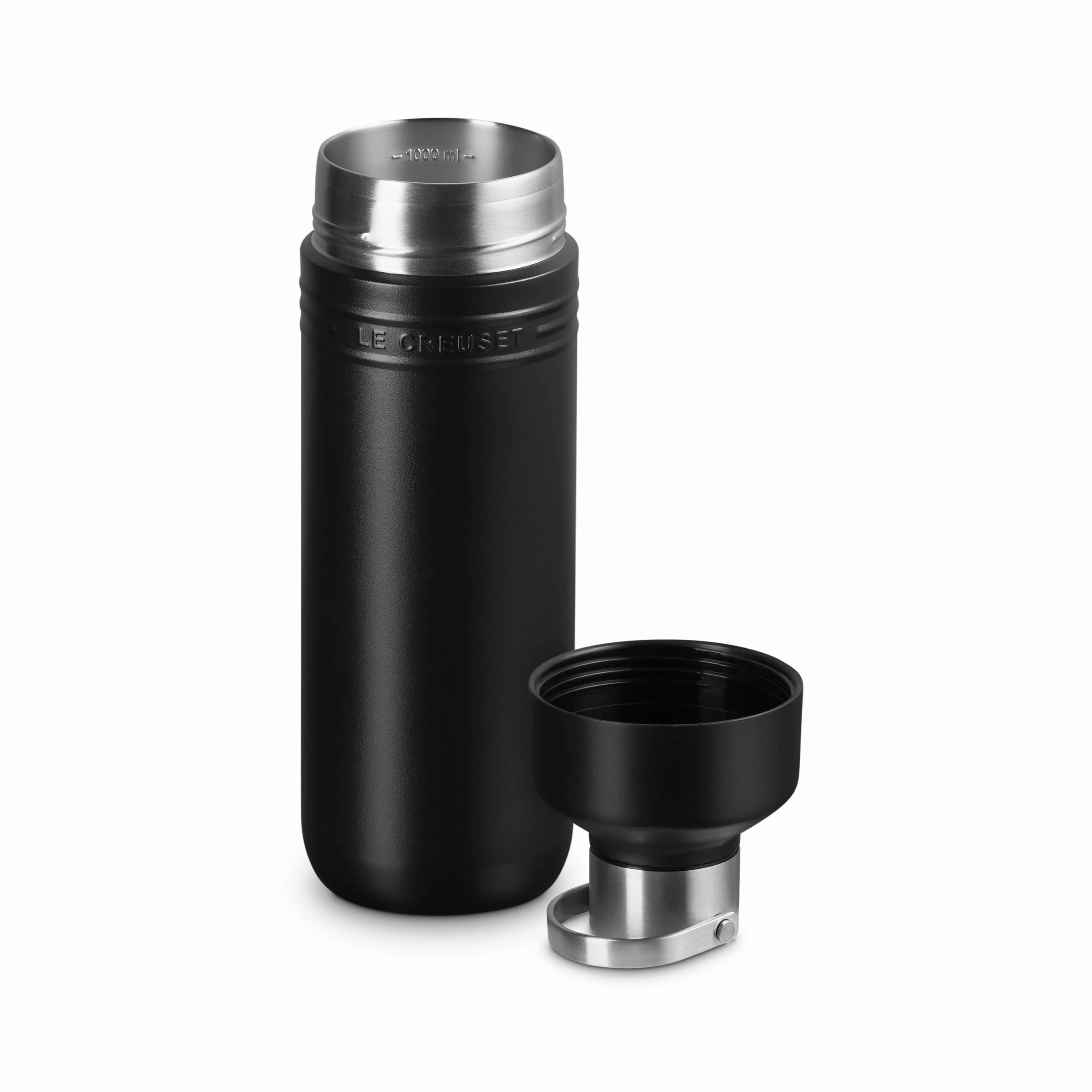 Le Creuset On The Go Insulated Water Bottle1L Matte Black