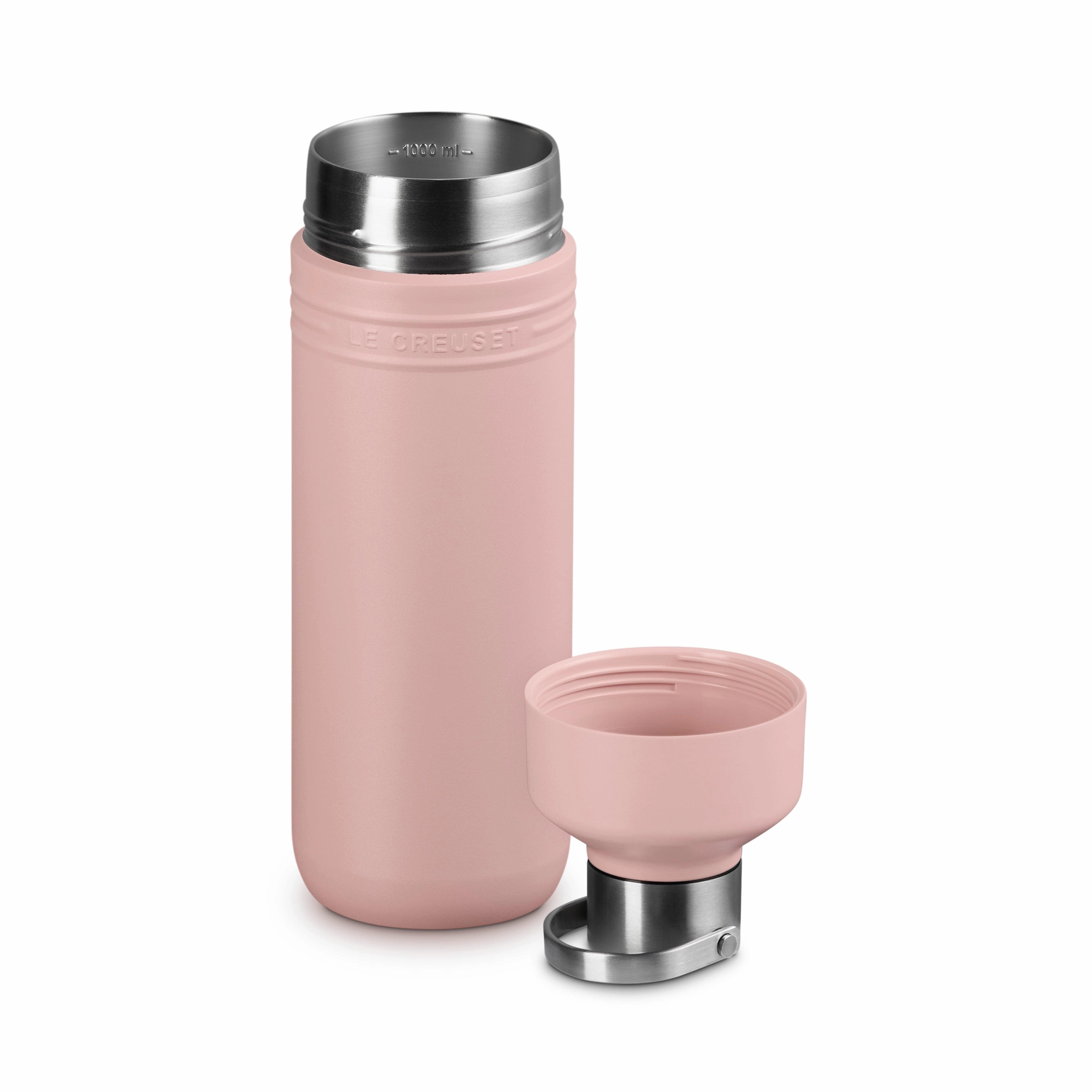 Le Creuset On The Go Insulated Water Bottle1L Shell Pink