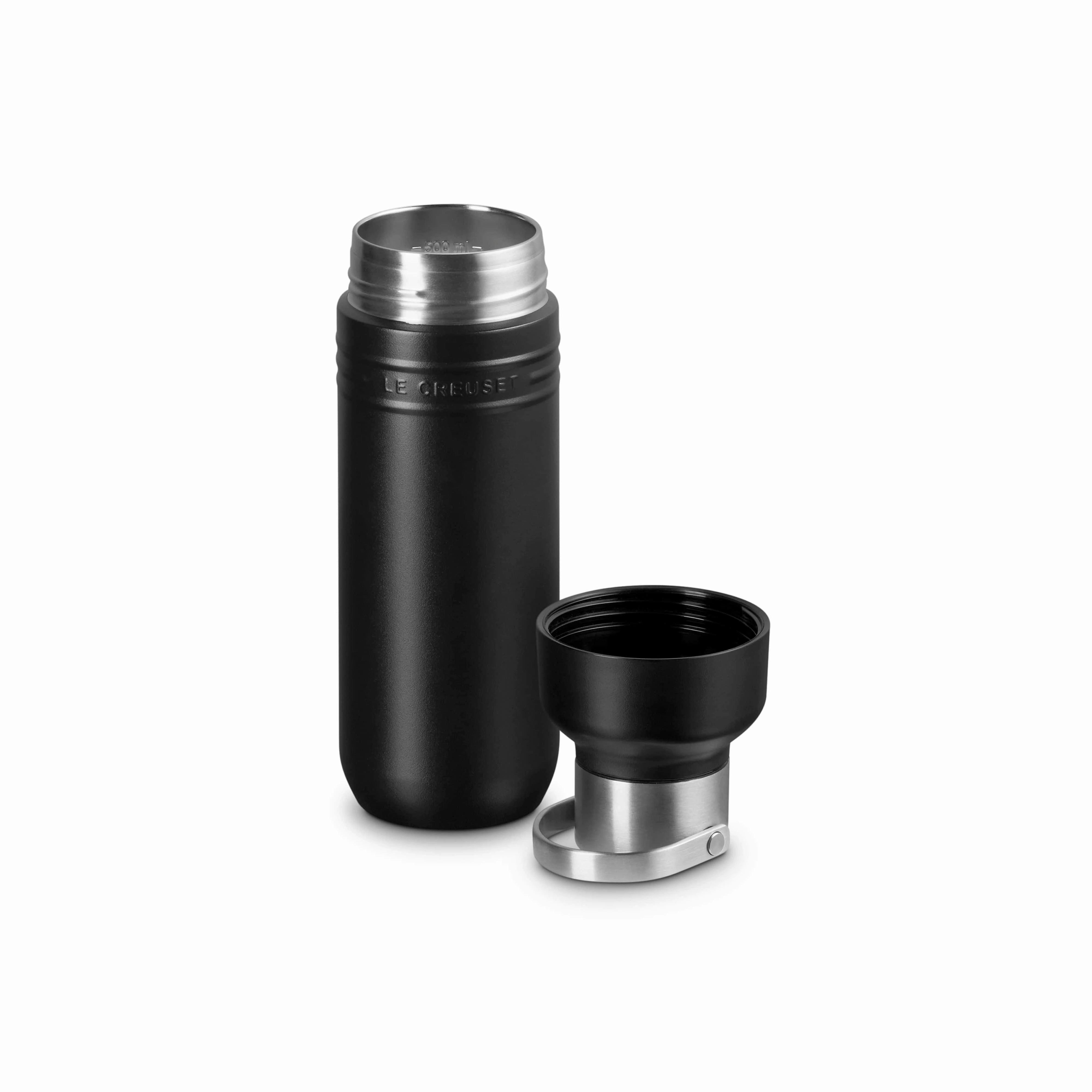 Le Creuset On The Go Insulated Water Bottle500ml Matte Black