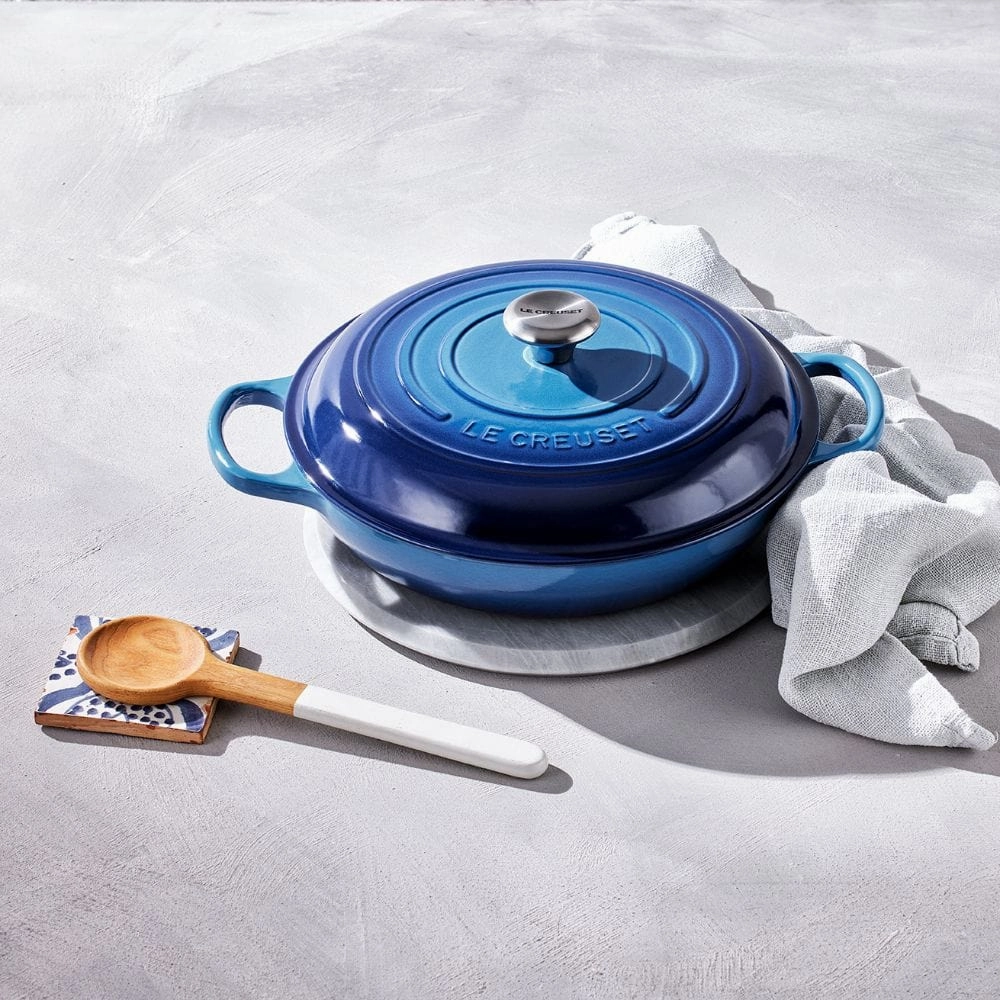 Le Creuset Shallow Casserole 30cm Azure