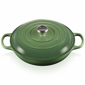 Le Creuset Signature Cast Iron 30cm Shallow Casserole Bamboo Green Kitchen,modern kitchen essentials