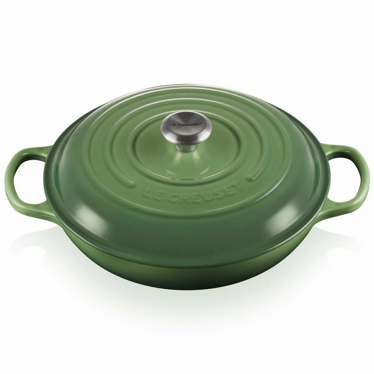 Le Creuset Signature Cast Iron 30cm Shallow Casserole Bamboo Green Kitchen,modern kitchen essentials
