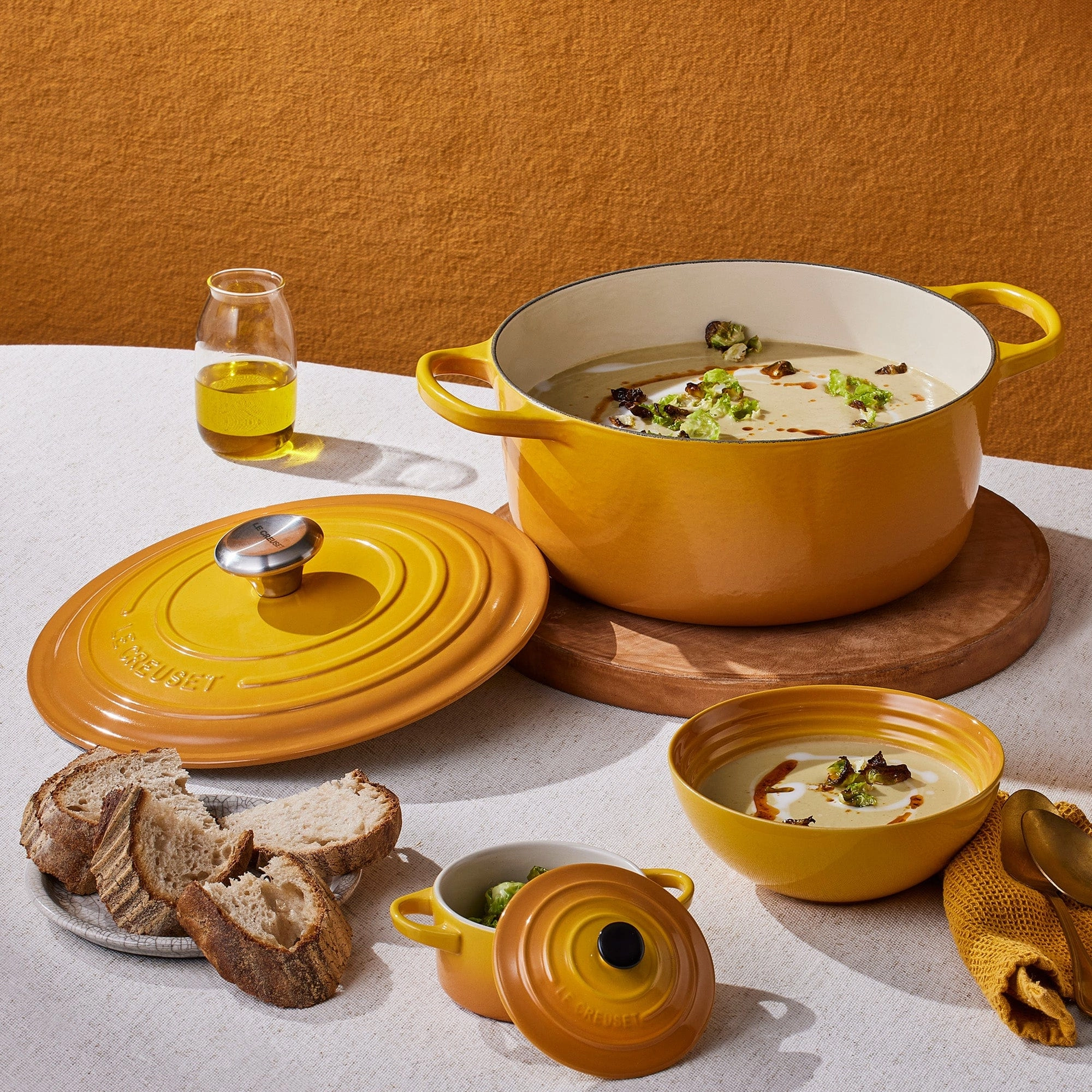 Le Creuset Signature Cast Iron Round Casserole 20cm in Nectar