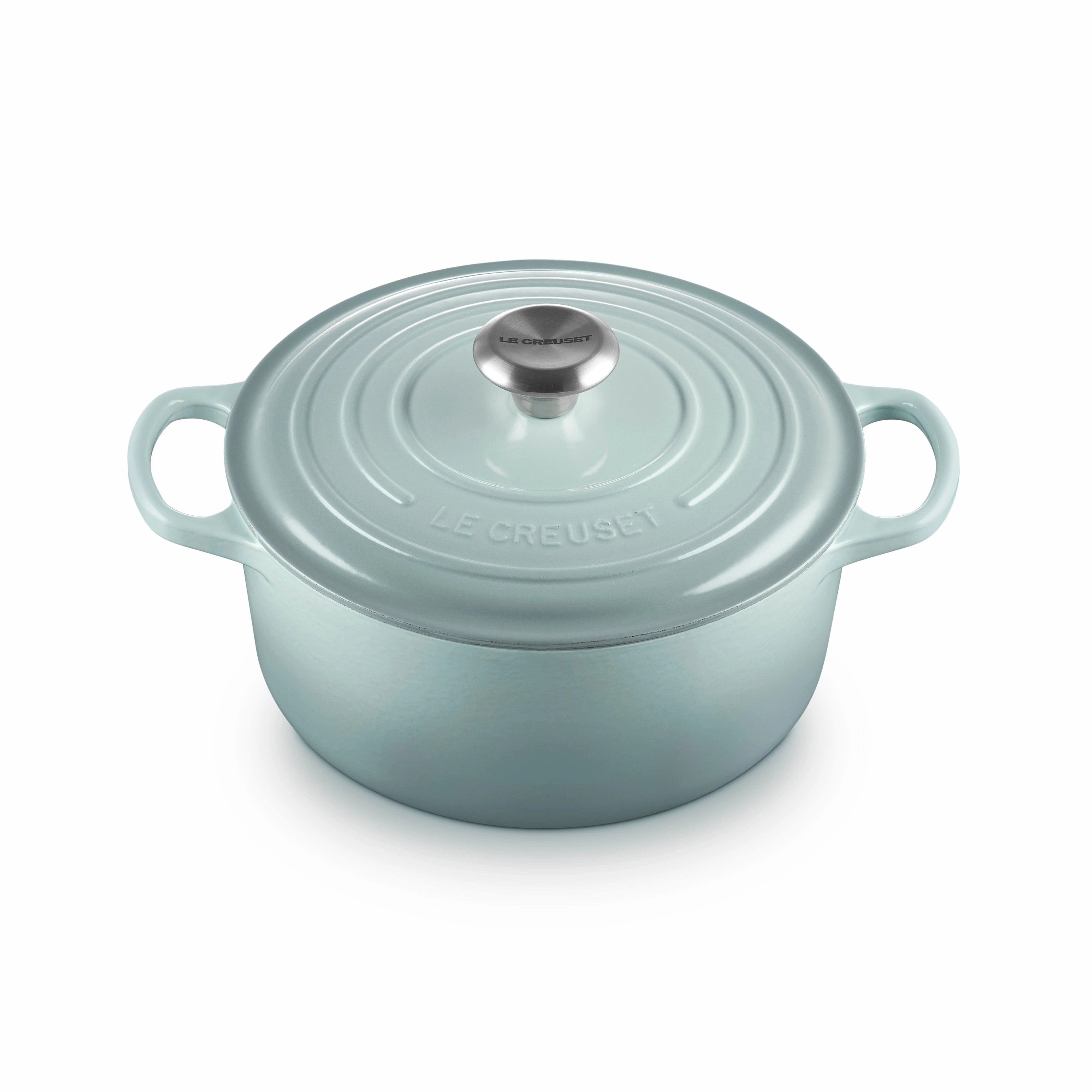 Le Creuset Signature Cast Iron Round Casserole 24cm Sea Salt Kitchen,modern kitchen essentials