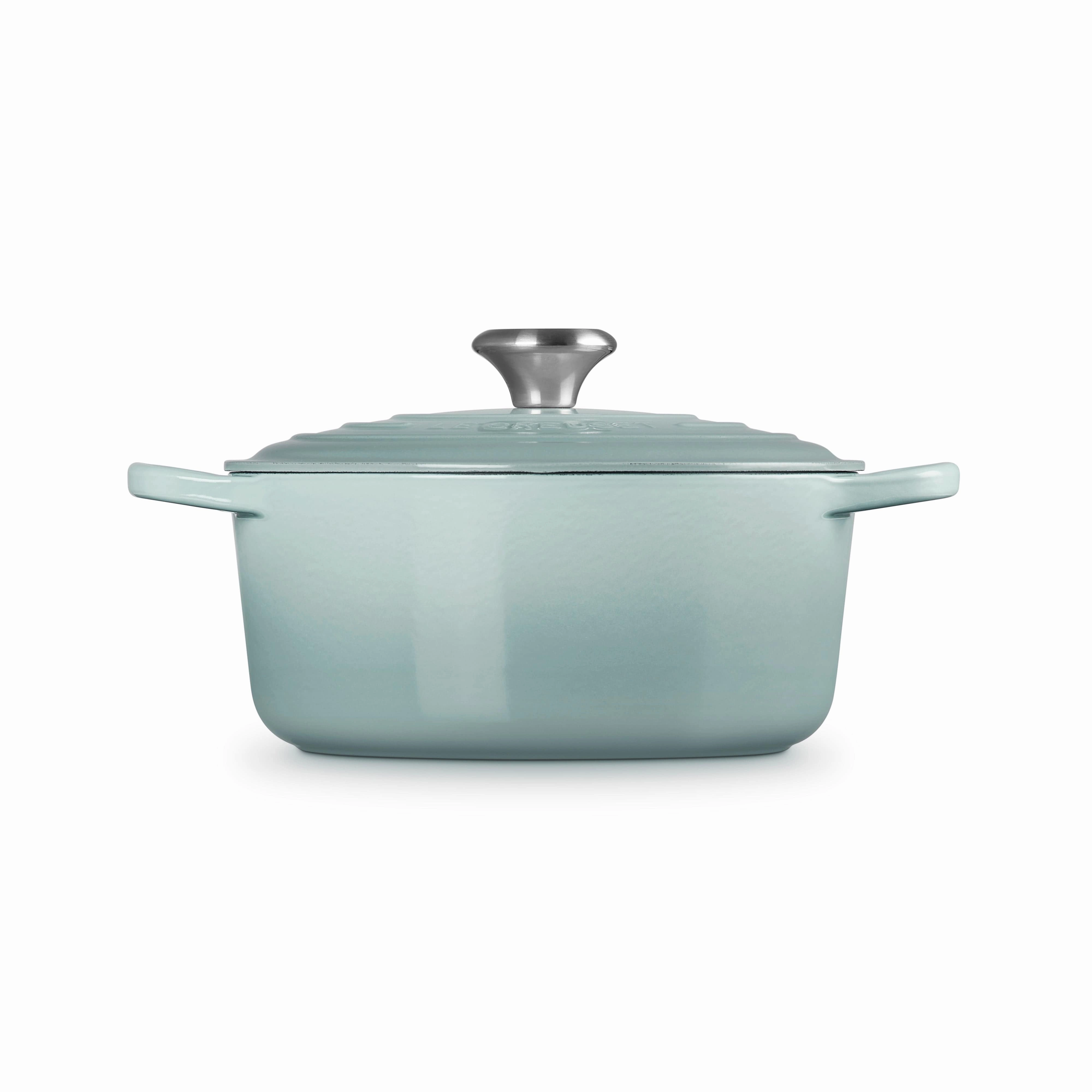 Le Creuset Signature Cast Iron Round Casserole 24cm Sea Salt