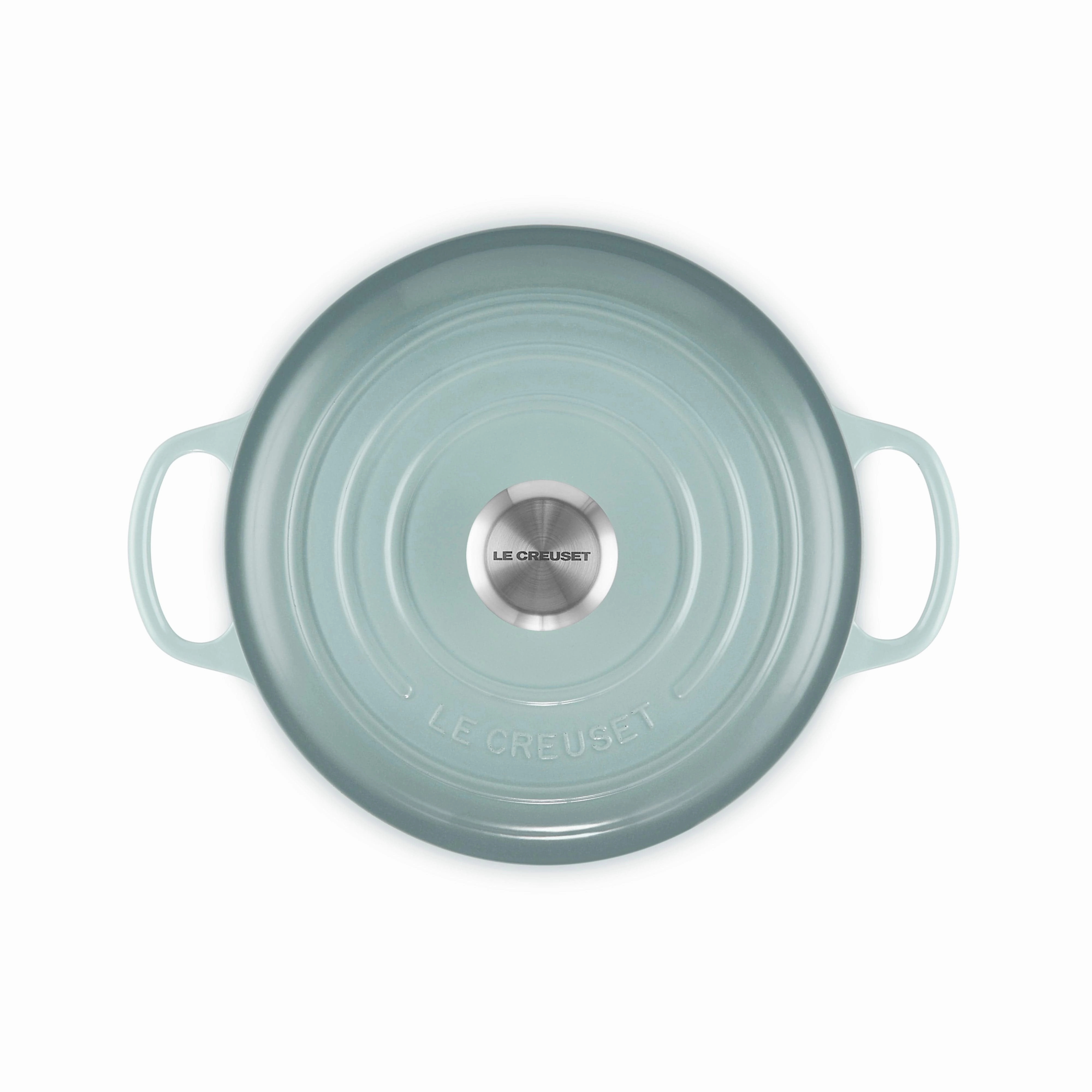 Le Creuset Signature Cast Iron Round Casserole 24cm Sea Salt