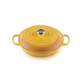 Le Creuset Signature Cast Iron Shallow Casserole 30cm in Nectar Kitchen,modern kitchen essentials
