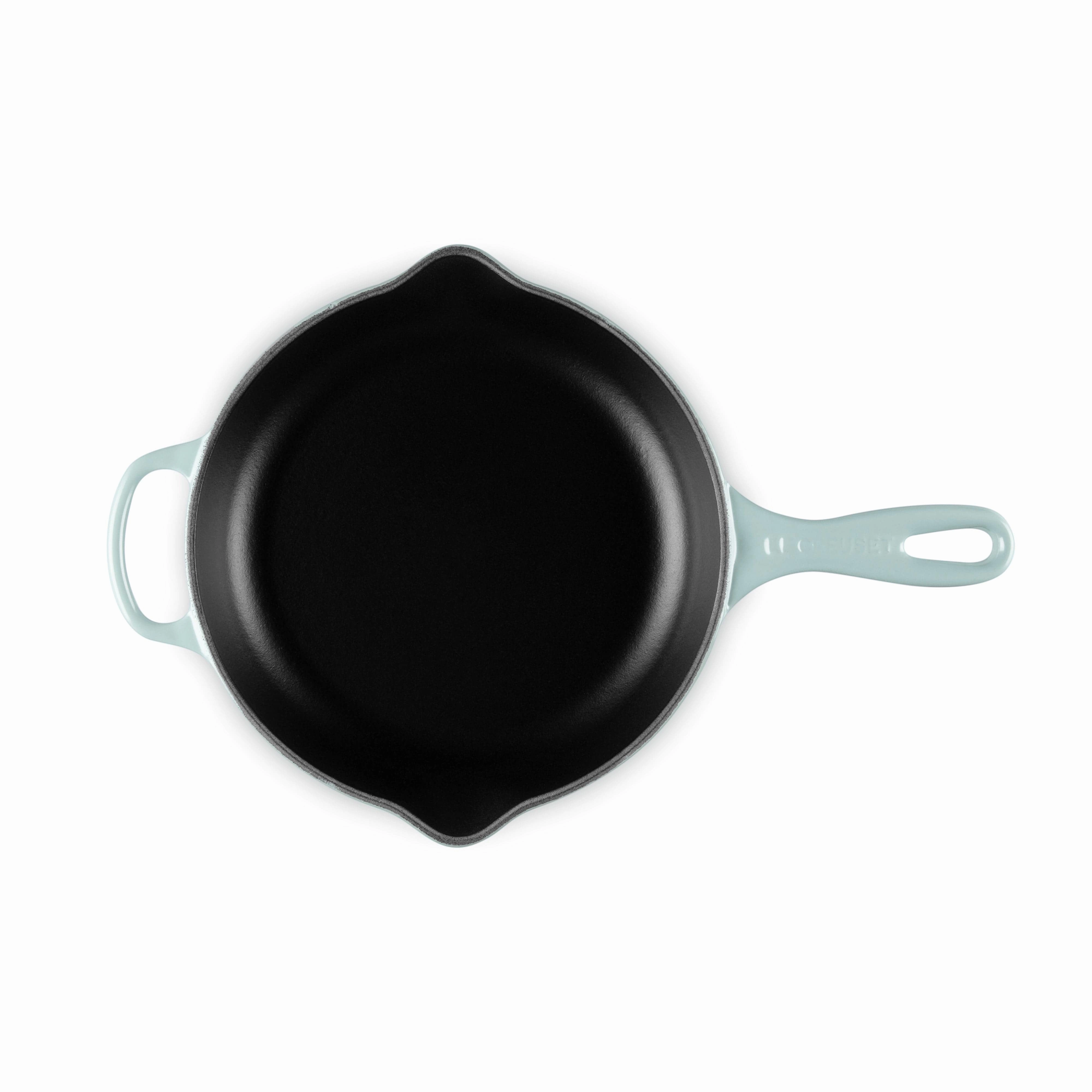 Le Creuset Signature Cast Iron Skillet with Metal Handle 23cm Sea Salt