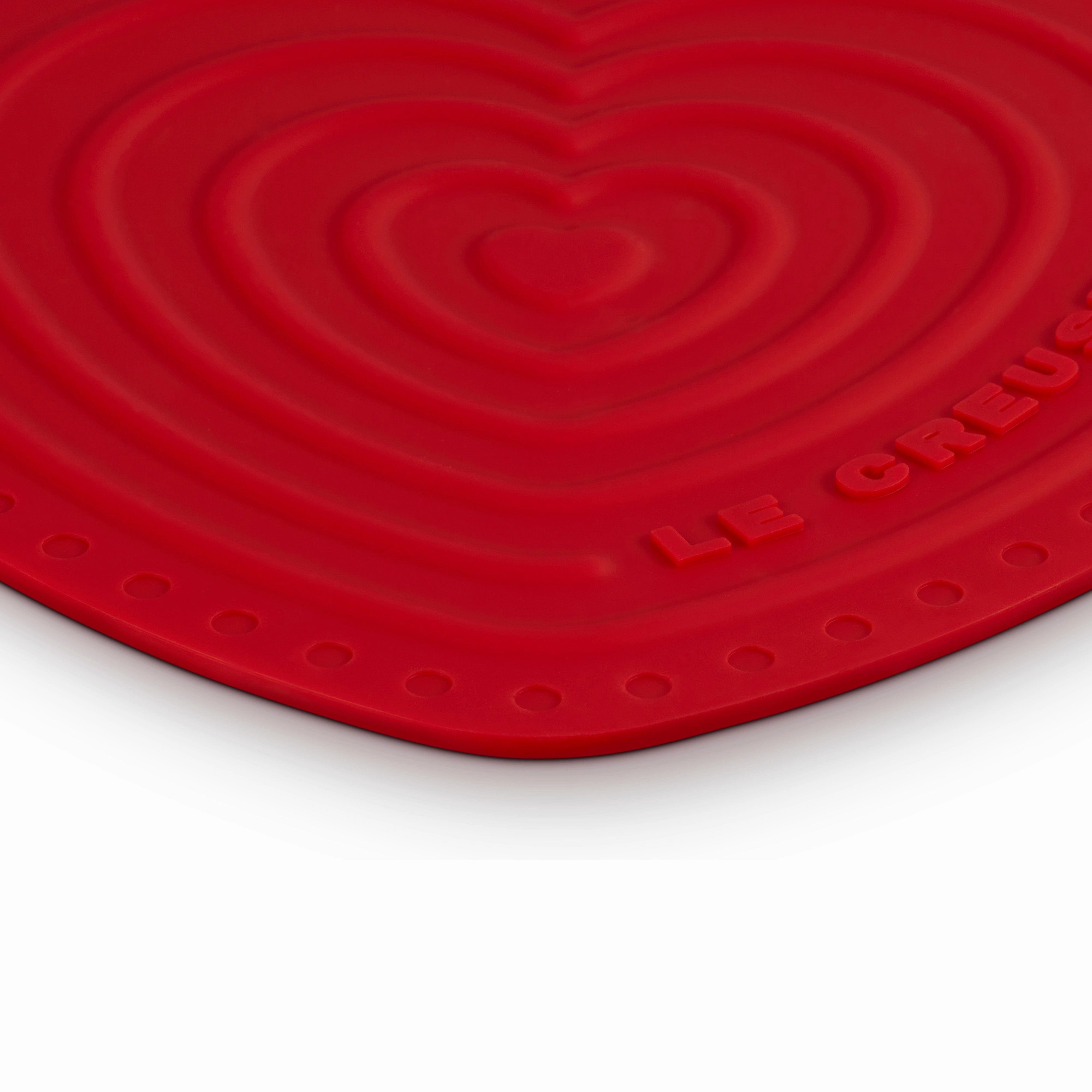 Le Creuset Silicone Heart Counter Protector Cerise
