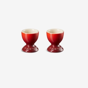 Le Creuset Stoneware Cerise Egg Cups Set of 2 Kitchen Accessories,kitchen counter accessories