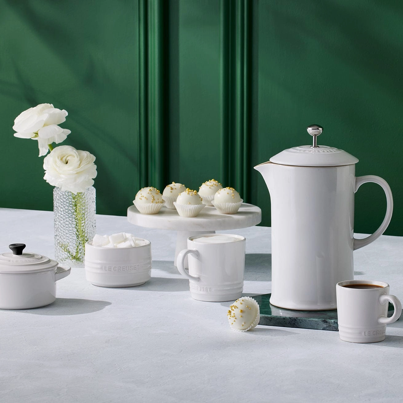 Le Creuset Stoneware Espresso Mug 100ml White