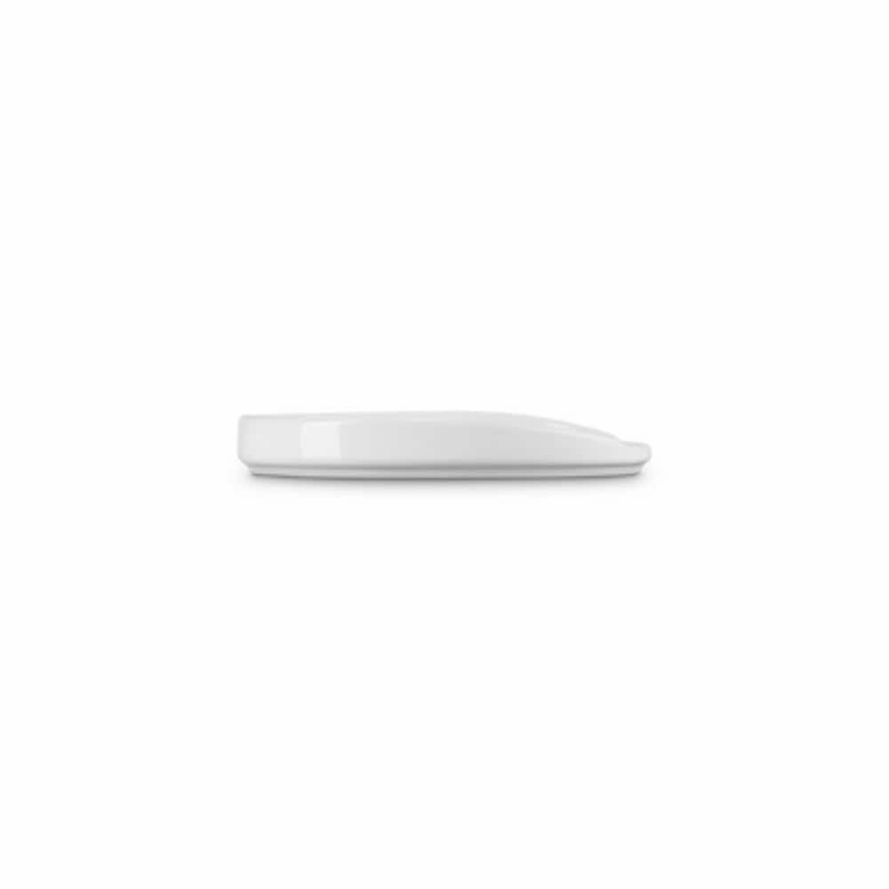 Le Creuset Stoneware Oval Spoon Rest In White