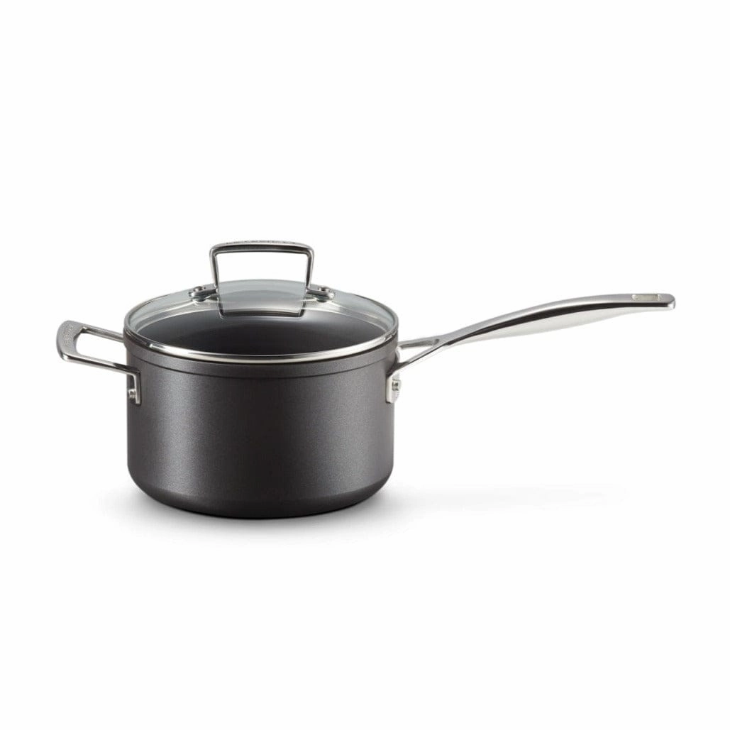 Le Creuset Toughened Non-Stick 20cm Saucepan with Glass Lid
