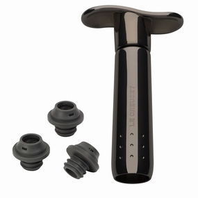 Le Creuset WA137 Wine Pump With 3 Stoppers Black Nickel Kitchen,modern kitchen essentials