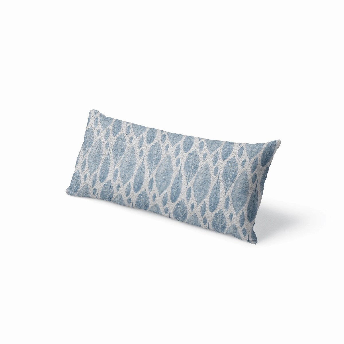 LEAF LITTER LIGHT BLUE Body Pillow By Becky Bailey - Light Blue