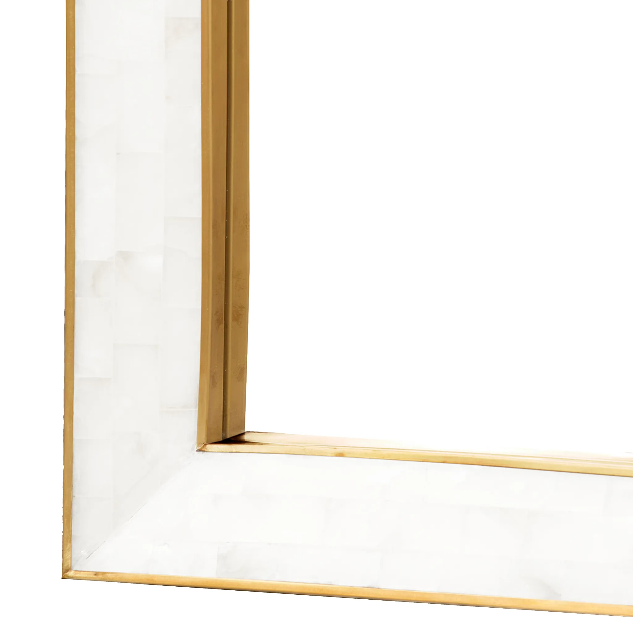 Leighton Mirror with Alabaster Frame