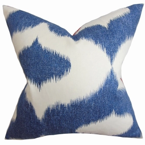 Leilani Ikat Euro Sham Blue Denim pillowcases,cotton pillow covers,bed linen