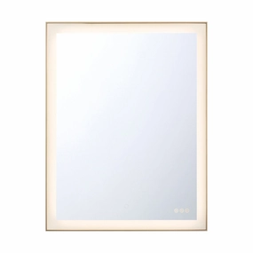 LeNora 28x36" LED Mirror Wall Decor,modern wall decor set