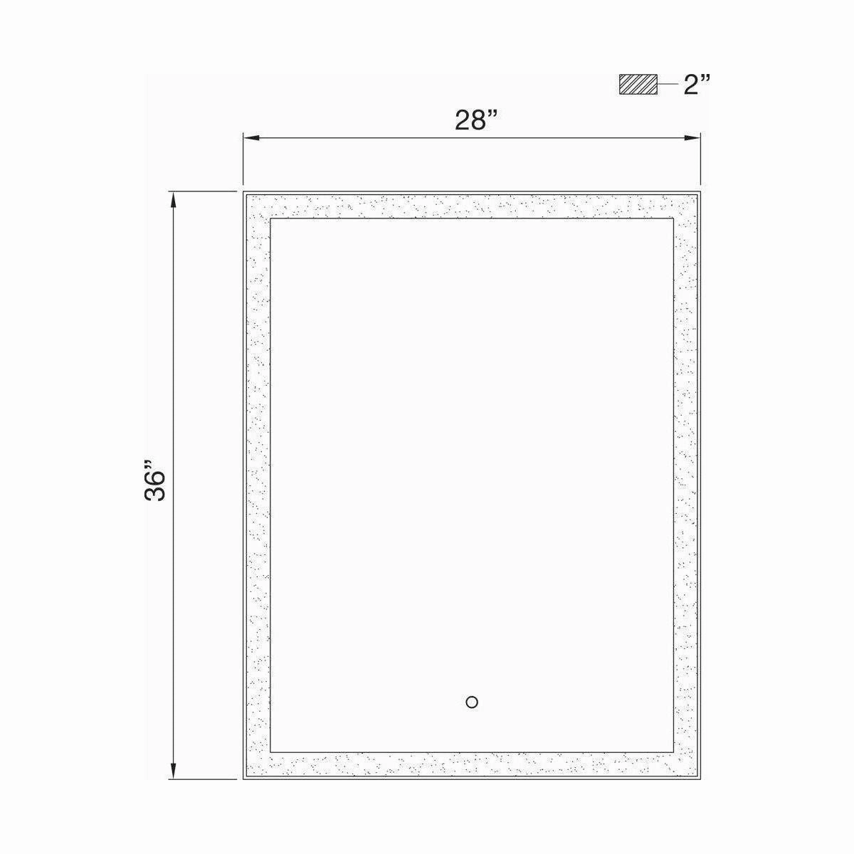Lenora Medium LED Mirror