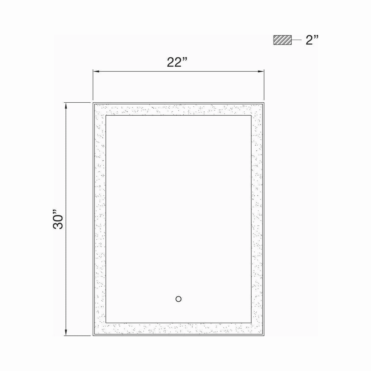 Lenora Small LED Mirror