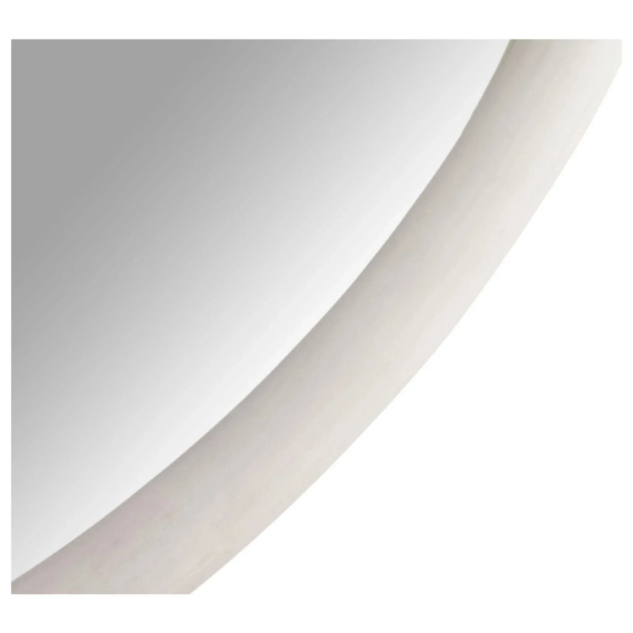 Lesley Whitewashed Round Wall Mirror