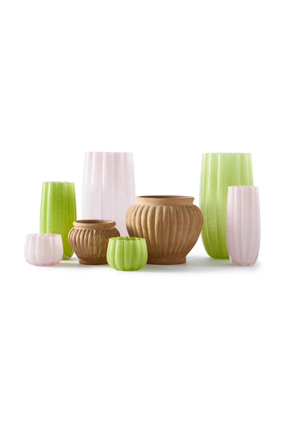 Light Pink Glass Vase L | Pols Potten Melon