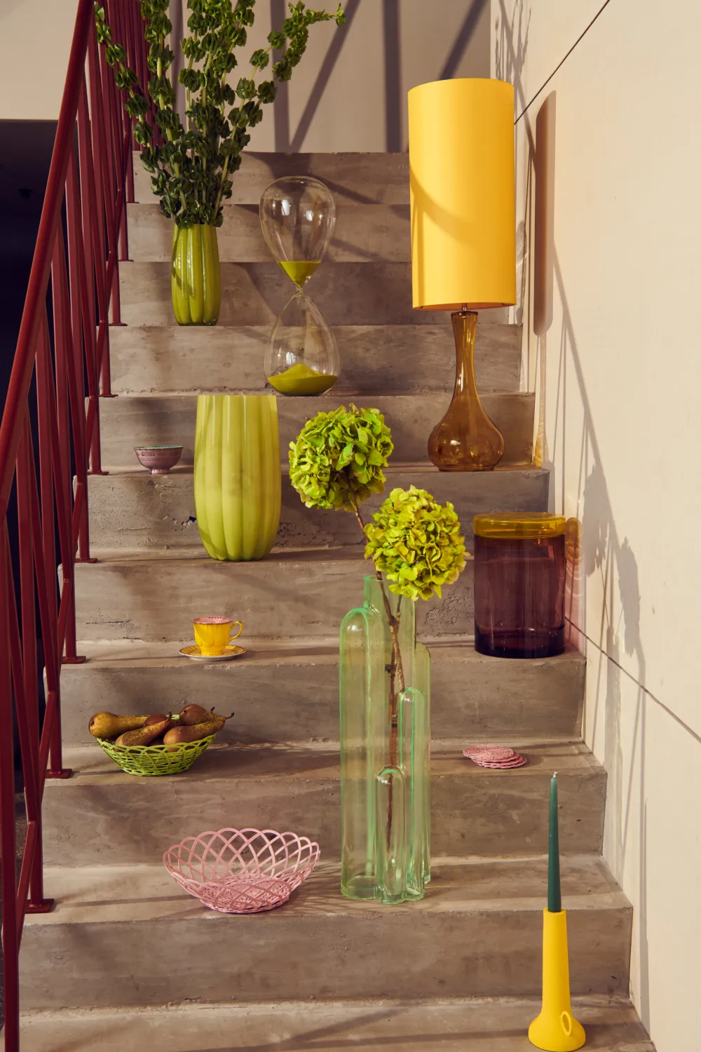 Light Pink Glass Vase L | Pols Potten Melon