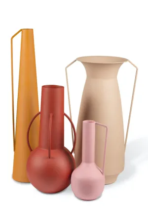 Light Pink Metal Vase | Pols Potten Roman Vase,Glass Vase
