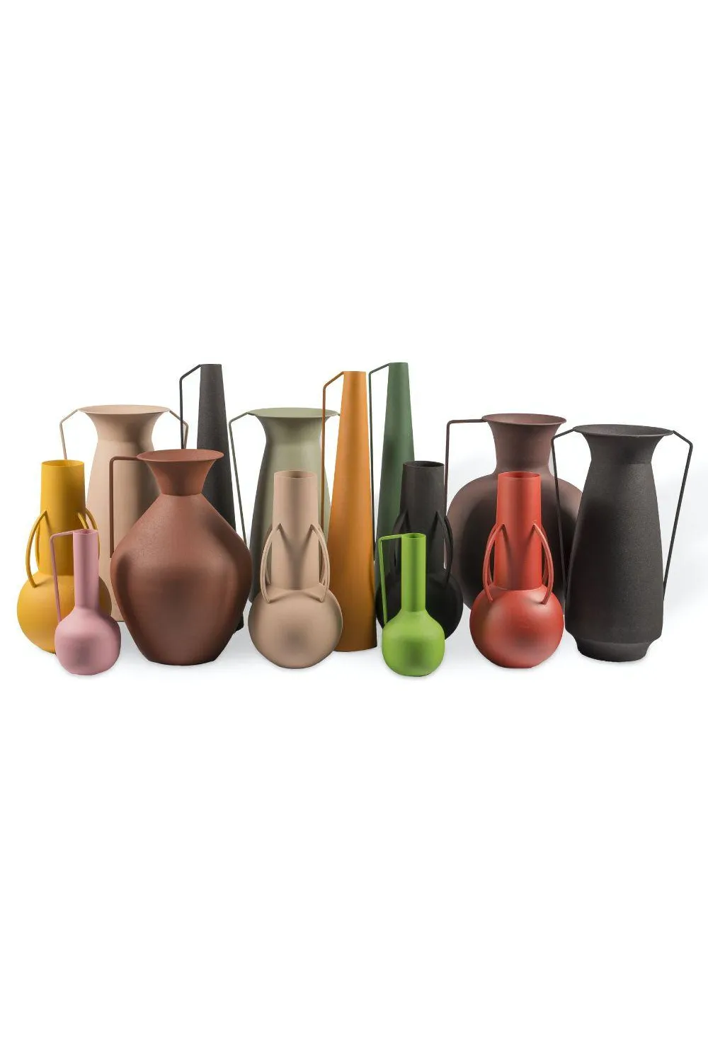 Light Pink Metal Vase | Pols Potten Roman