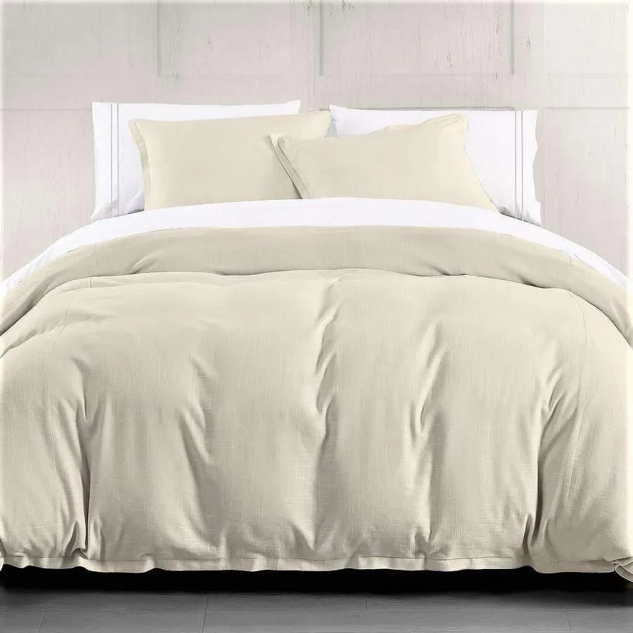 Light Tan Linen Duvet Cover luxury bedding, duvet cover
