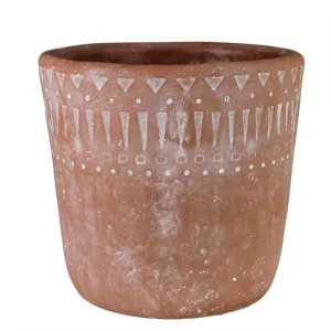 Lima Cachepot, Cement, Terra Cotta - Med Vase,Ceramic Vase